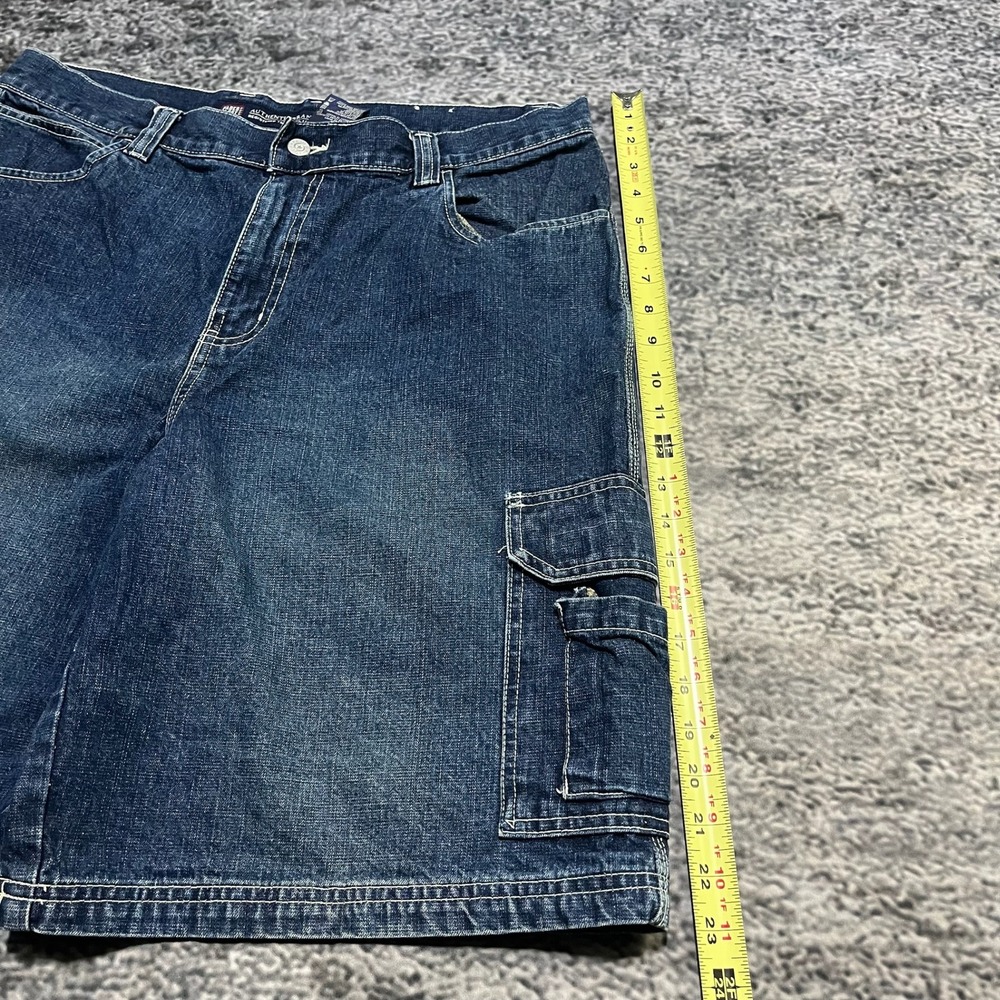 Faded Glory‎ Shorts Blue Denim Mens 36 Baggy Jorts Skater Grunge Vintage Y2K - Picture 7 of 10